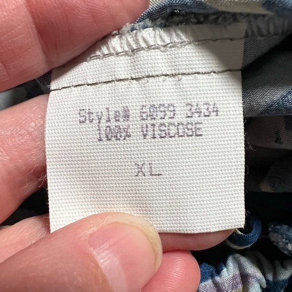 Nani Hawaii Tropical Babydoll Milkmaid Dress Size XL Hawaiian Y2K Resort Luau - Picture 7 of 8